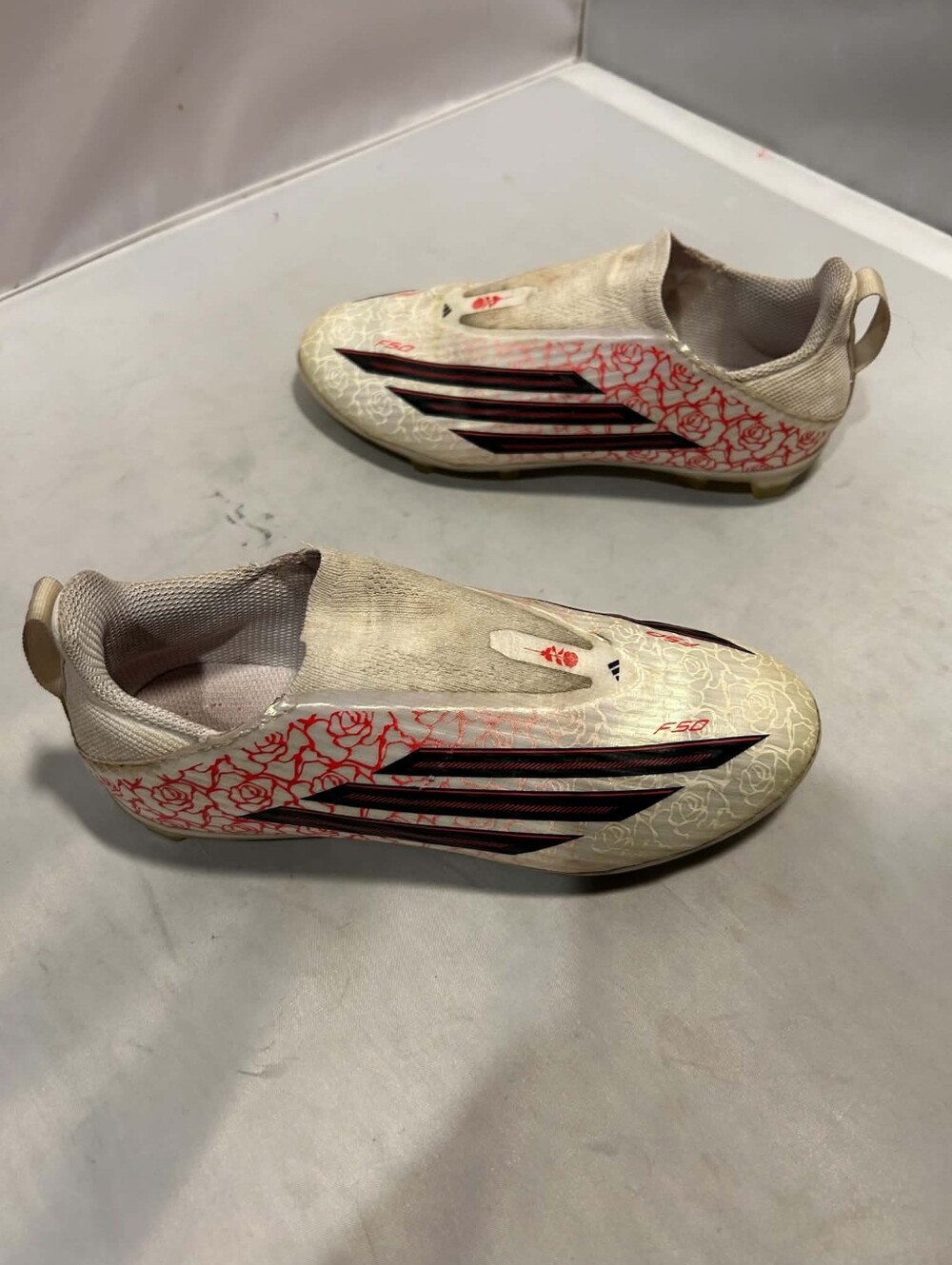 F50 LEAGUE LAMINE YAMAL Laceless Firm Ground Soccer Cleats Kids Size 2.5 Y